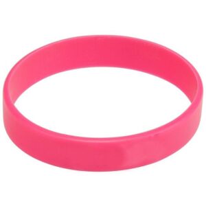 BRACCIALETTO SILICONE FLUO ROSA