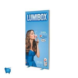 LUMIBOX | totem con tessuto