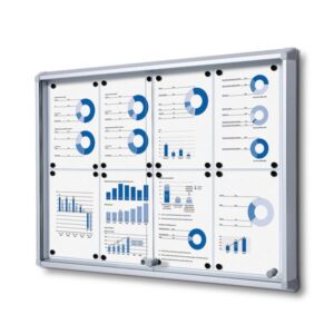 BACHECA CON ANTA SCORREVOLE DA INTERNO | magnetica