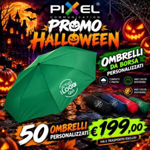 Promo Halloween: 50 Ombrelli da borsa personalizzati