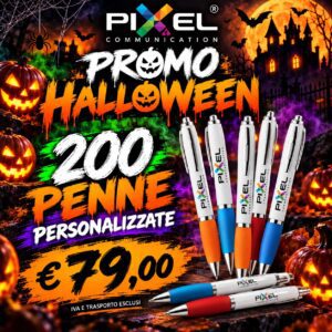 Promo Halloween: 200 Penne personalizzate