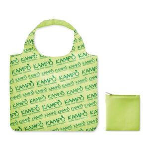 Shopper pieghevole XL con custodia con cerniera.