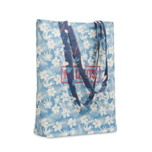 Borsa in cotone con manici lunghi e fondo 10cm. (38x10x42cm).