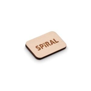 Spilla in legno a forma di rettangolo