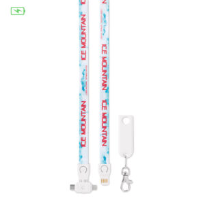 3 in 1 cavo di carica e lanyard per sublimazione.