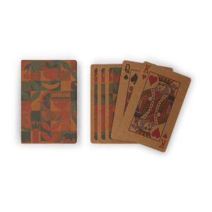 32 carte da gioco riciclate, disegno su 1 lato.