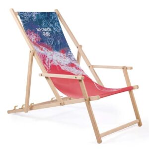 Sedia a sdraio con braccioli e rivestimento rimovibile (EN581 Certified)