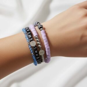 Braccialetto con charm e connettore con logo a scelta