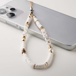 Cinturino da polso con ciondolo per telefono e portachiavi in corda