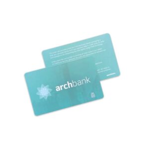RFID card con chip.