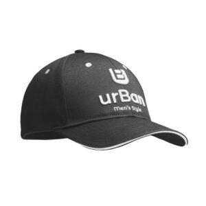 Cappellino da baseball in PET riciclato a 6 pannelli con sandwich