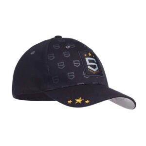 Cappellino da baseball elasticizzato in twill di cotone a 6 pannelli.