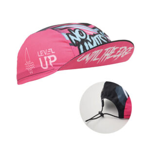 Cappellino da ciclismo per adulti a colori con chiusura a cordoncino.