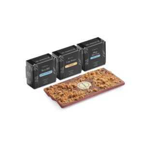 Confezioni regalo di 3 tè Zen e tavolette di cioccolato belga