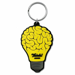 Portachiavi in PVC dalla forma personalizzata con il tuo logo su un lato