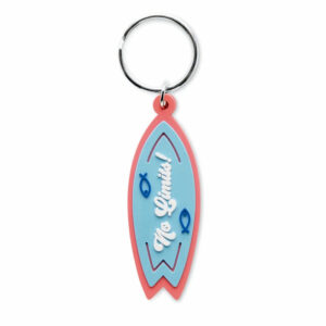 Portachiavi in PVC dalla forma personalizzata con il tuo logo su entrambi i lati