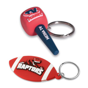 Portachiavi in PVC con forma personalizzata con design 3D