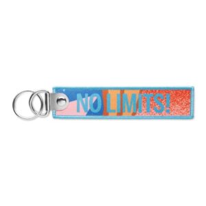 Portachiavi in rPET stampato a colori con doppio anello in metallo