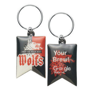 Portachiavi NFC in PVC morbido a colori con forma personalizzata
