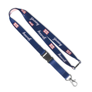 Lanyard in poliestere intrecciato removibile