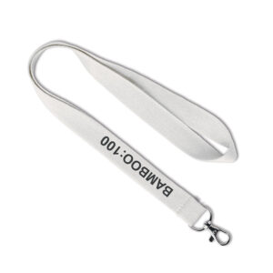 Lanyard in bambù serigrafato.