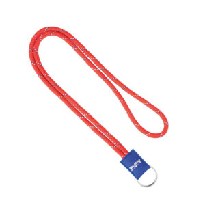 Lanyard in poliestere a 3 toni con distintivo in PVC.