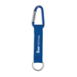 Moschettone con strap in RPET in colore simile pantone