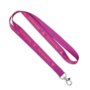 Lanyard in raso serigrafato.