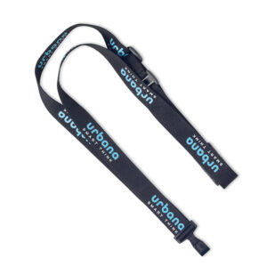 Lanyard in poliestere anti-attorcigliamento con stampa serigrafica