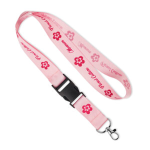 Lanyard removibile serigrafico in raso