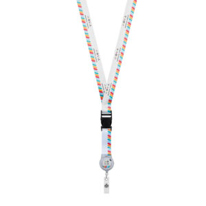 Lanyard removibile in poliestere per la sublimazione del badge.