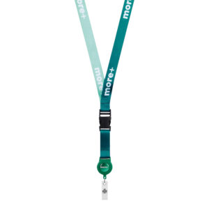 Lanyard removibile in RPET per la sublimazione del badge.