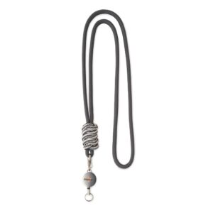 Lanyard in metallo a bobina per badge a 2 tonalità di nodo