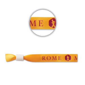 Braccialetto in raso con logo serigrafato
