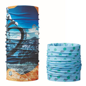 RPET Multiscarf con stampa all-over.