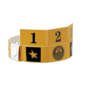 Braccialetti in PP a più linguette con il tuo disegno a 1 colore