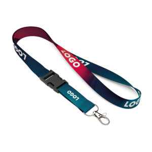 Made in Europe – lanyard removibile in RPET a sublimazione