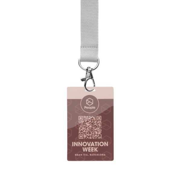 Badge identificativi in PVC stampato a lunga durata (86×54 mm)
