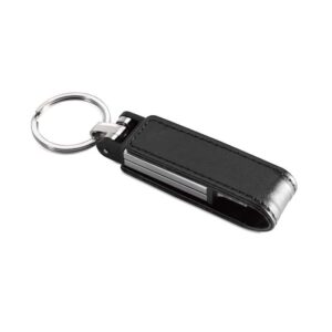 Chiavetta USB in metallo con chiusura in pelle 1-64GB.