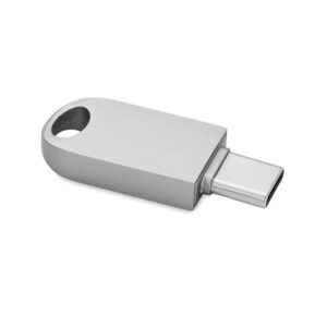 Mini chiavetta USB di tipo C in lega di zinco 16-64GB.