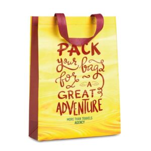 Shopper orizzontale termosaldata: 30x38x10cm.