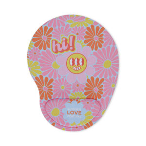 Mousepad ergonomico in poliestere stampato a colori 230x180x17mm