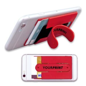 Custodia in silicone con supporto a scatto nel colore che preferisci.