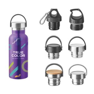 Bottiglie in acciaio inossidabile a doppio strato a pantone da 500 ml.