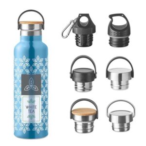 Bottiglie in acciaio inossidabile a doppio strato a pantone da 750 ml.