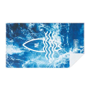Asciugamano da spiaggia a colori in cotone 350 g/m² e RPET