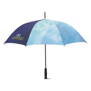 Ombrello antivento leggero e ad apertura automatica da 102 cm/23″. Manico in EVA.