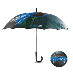 ⌀102cm/23″ Ombrello a un pannello per stampe ininterrotte.
