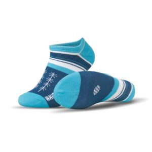 Calzini no-show in cotone jacquard dal design personalizzato.