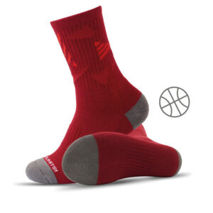 Calze da basket in maglia di vostro design con supporto dell’arco plantare a 360°.